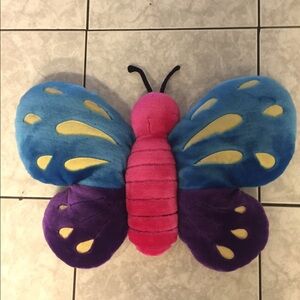 Colorful butterfly pillow